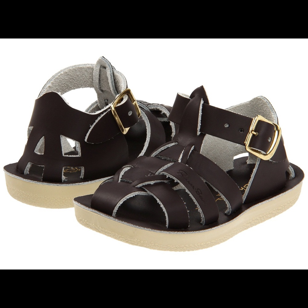 Saltwater by hoy brown sandals Sun-San Sharks