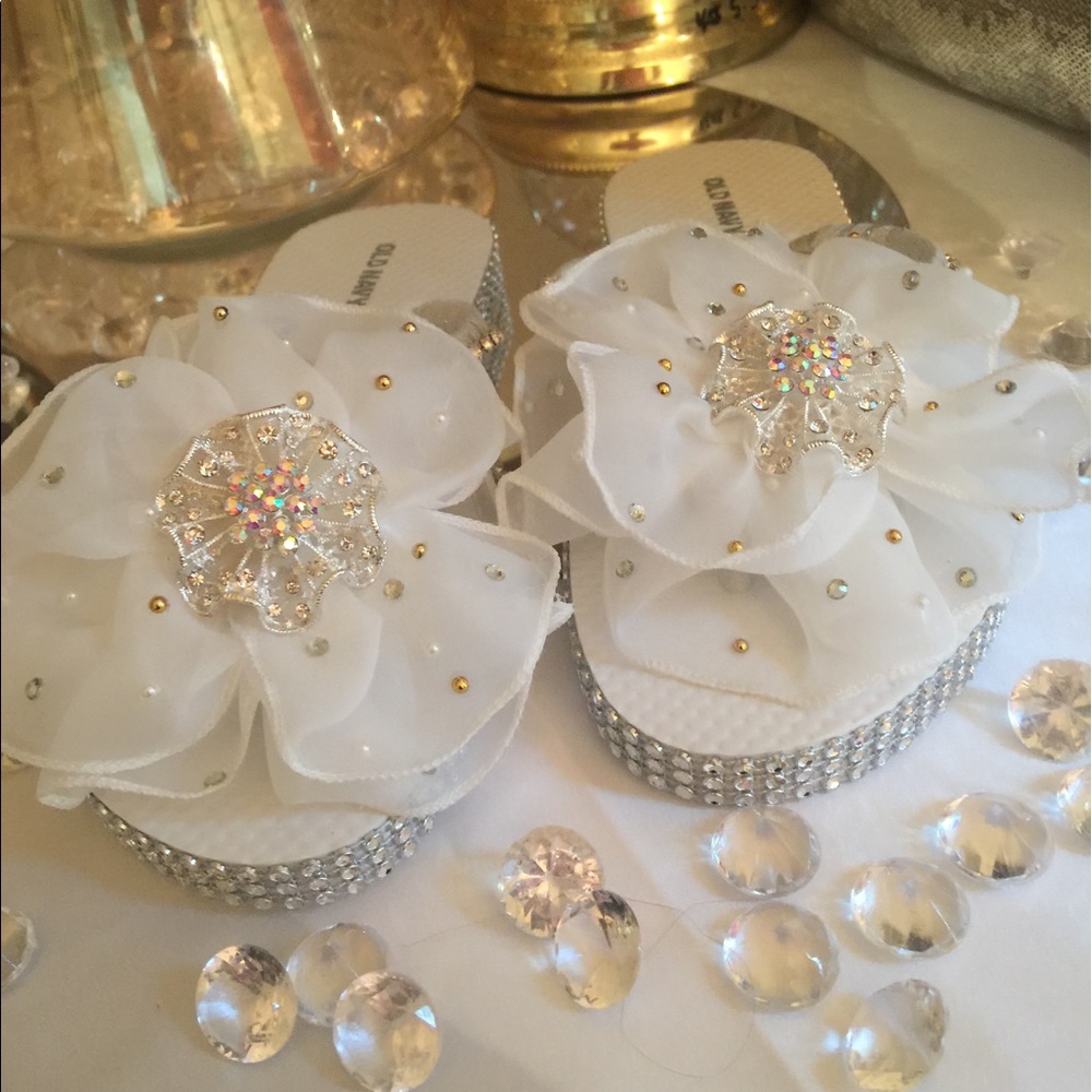 Custom Brooch Bridal Sandals