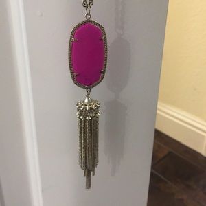 Hot pink, Kendra Scott necklace