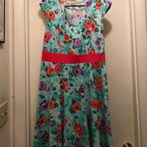 Floral A-line Dress
