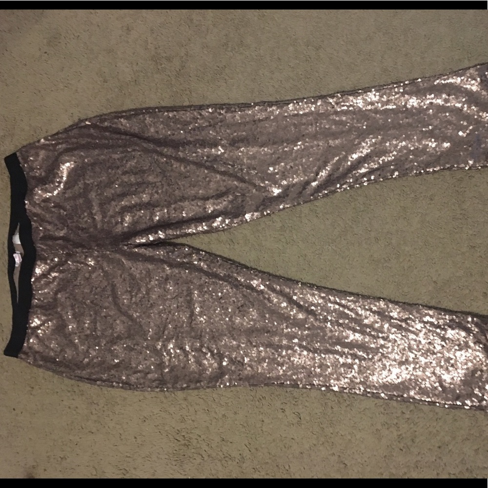 Rose Gold Sequin Pants