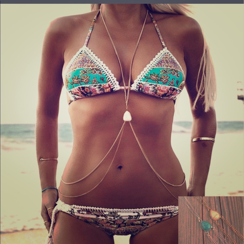 Boho body chain - Picture 3 of 5