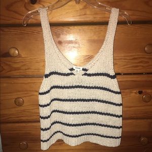 NWOT crocheted crop top