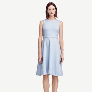 Ann Taylor Textured knit flare dress