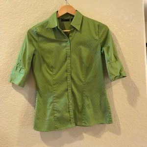 Green Button Down Blouse - New York & Company