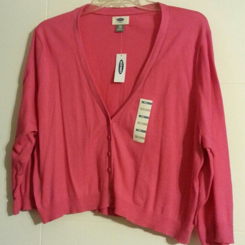 Pink short cardigan