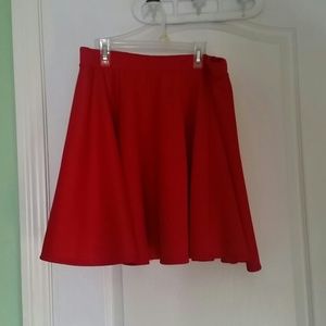 Red skirt