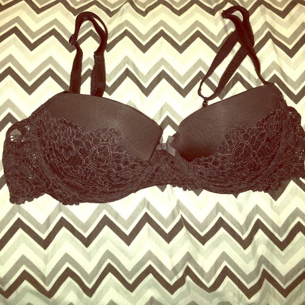 Dream Angels Balconette Black Lace Bra