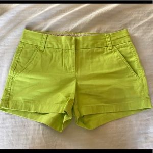 Lime Green J.Crew 3-inch Chino