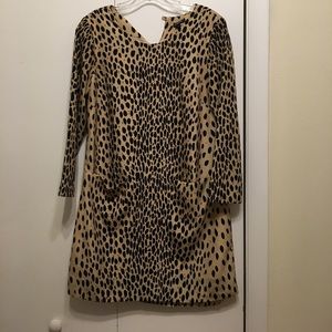 J. Crew leopard dress