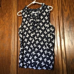 Butterfly Blouse with Ruffle Detail