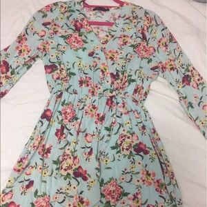 Floral wrap dress