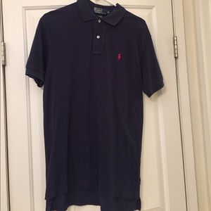 Men's navy polo shirt