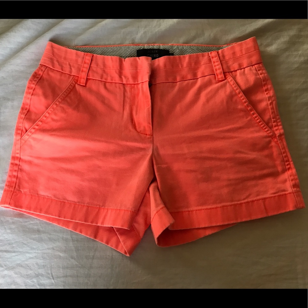 Fluorescent Orange J.Crew 4-inch Chino