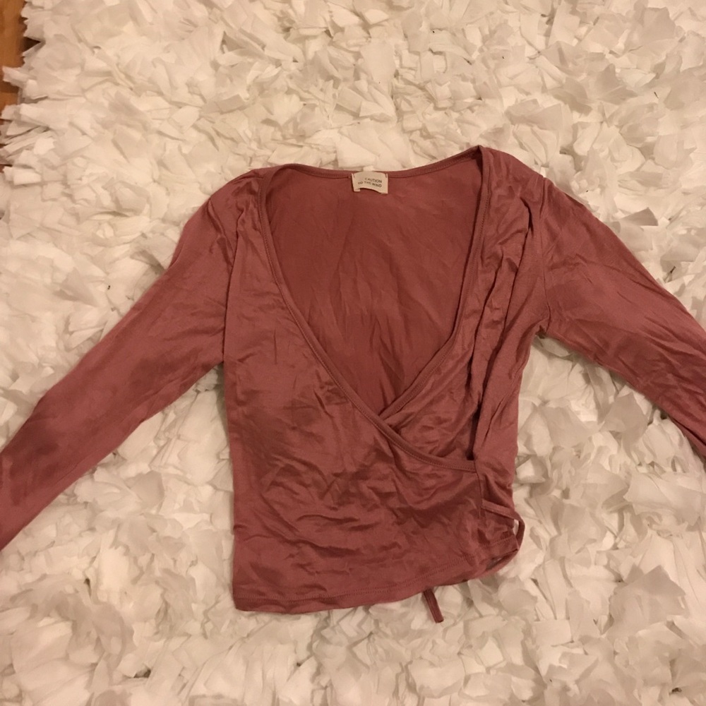 Blush pink crop top