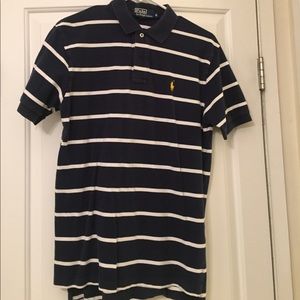 Men's striped polo shirt