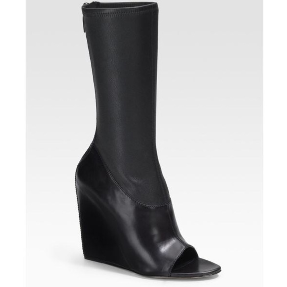 ALEXANDER WANG Camilla Nude Wedge Sock Boots - Picture 8 of 8