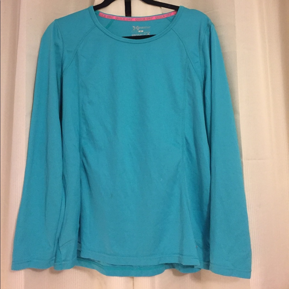 Teal athletic top