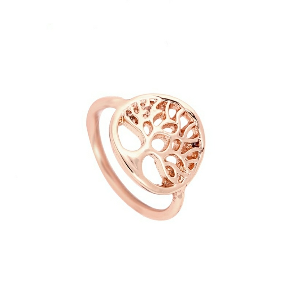 Silver Hollow Sacred Tree of Life Statement Ring - Picture 4 of 6