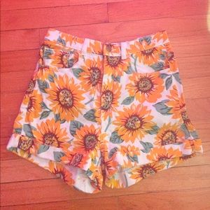 American Apparel Sunflower Shorts