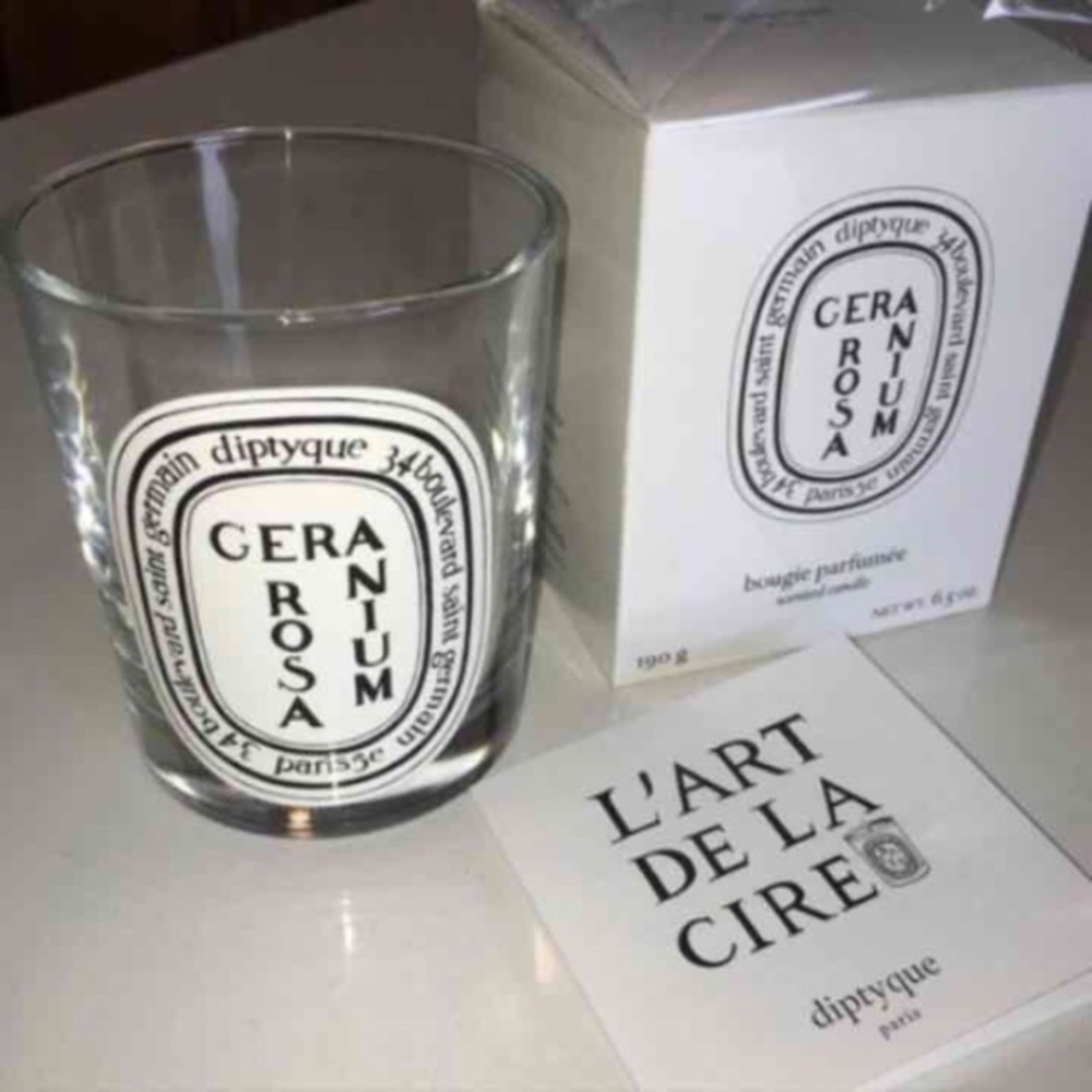 Set of 2 DIPTYQUE empty candle jars and boxes