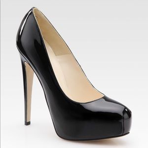Brian Atwood patent leather heels size 10