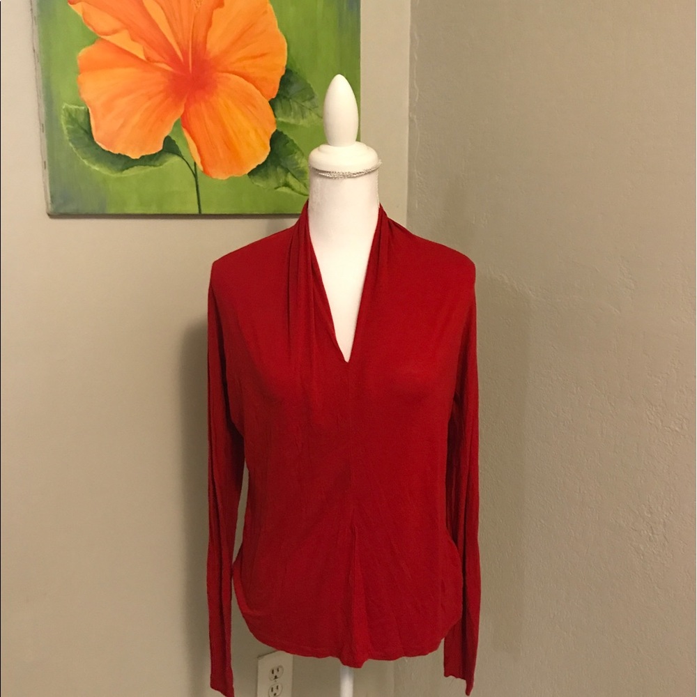 Anne Klein Red Blouse