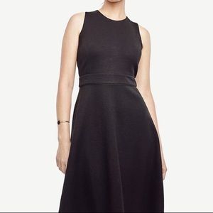 Ann Taylor texture knit flared dress