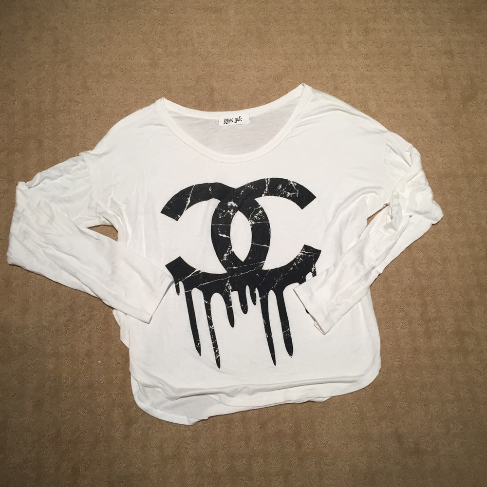 Dripping Chanel Logo Shirt