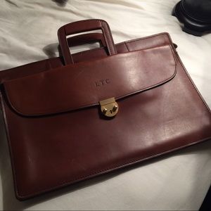 Full grain cowhide leather briefcase