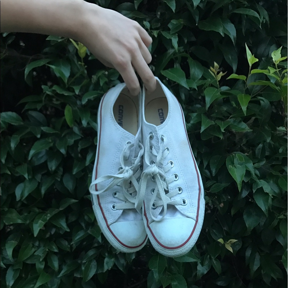 White Low Top Converse