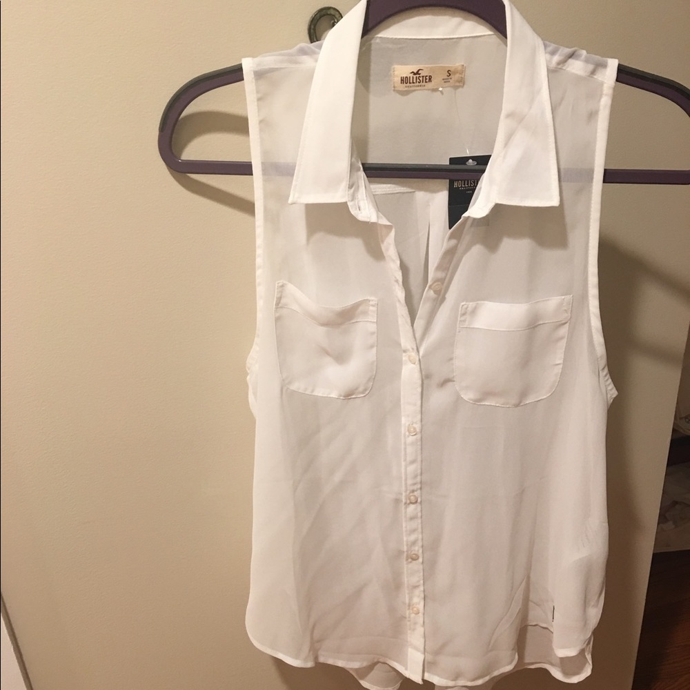 Hollister Tank button down shirt