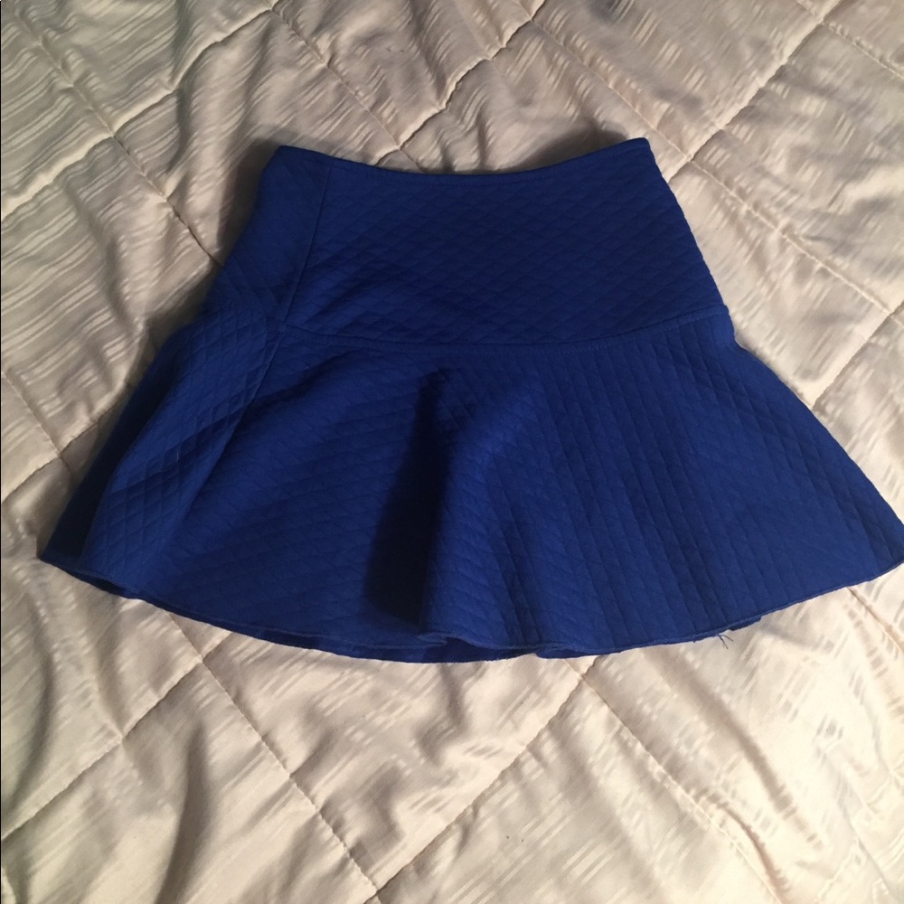 Blue skater skirt