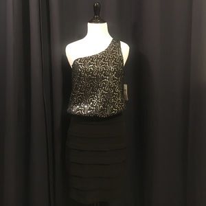 Off-Shoulder Black Cocktail dress