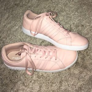Adidas pink nude shoes