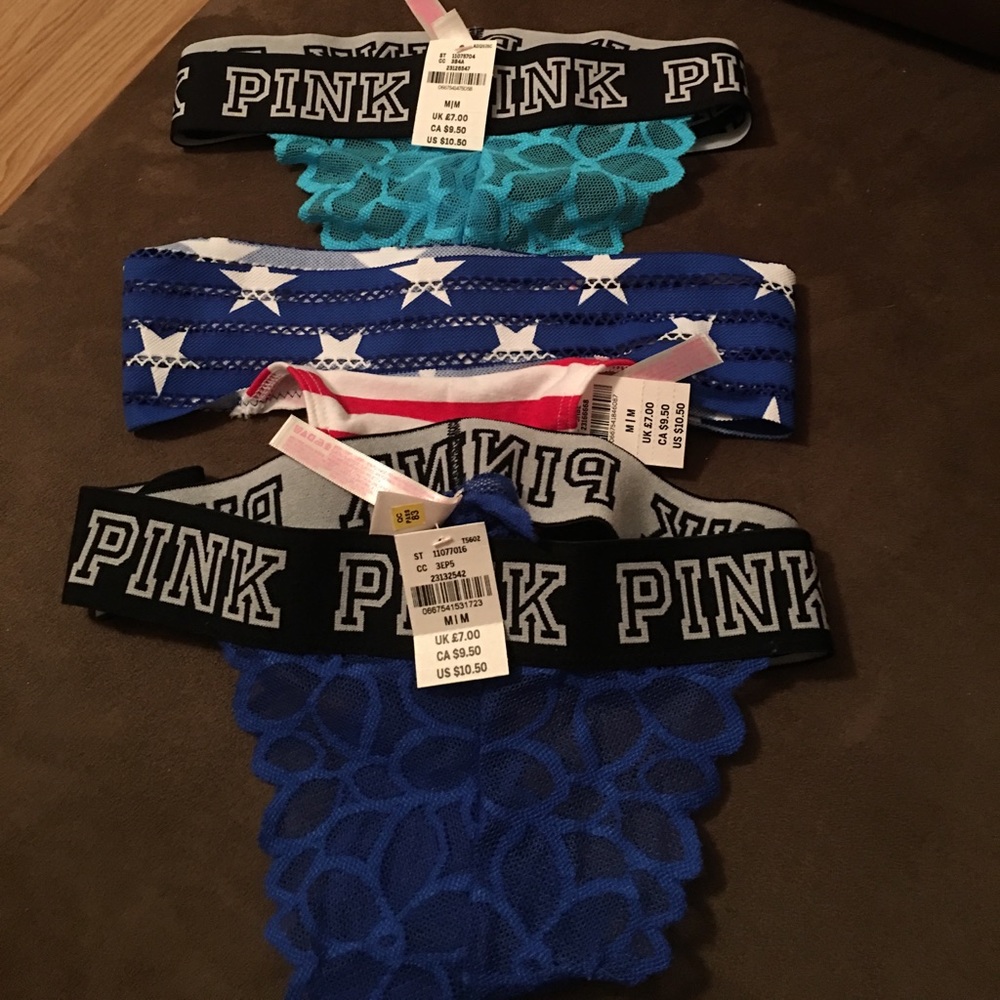 NWT Victoria's Secret Pink thongs