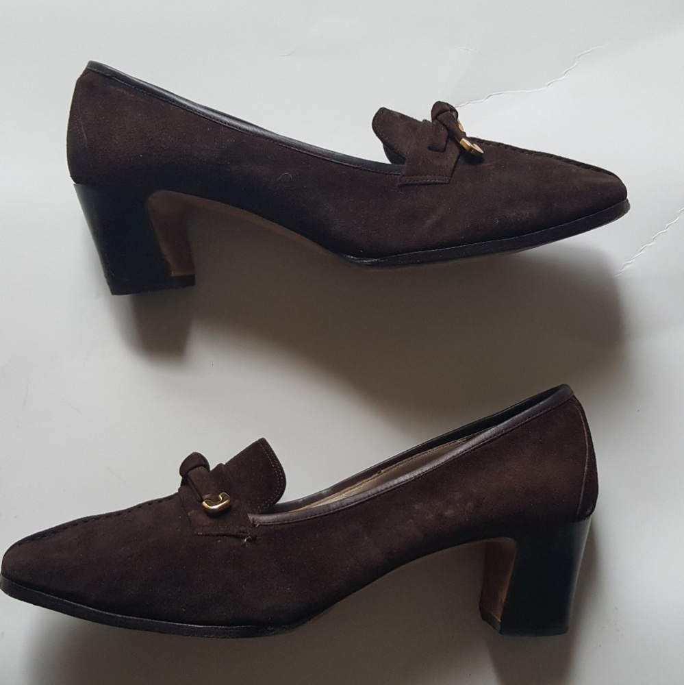 Salvatore Ferragamo Brown Suede 9AAA