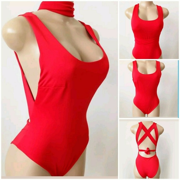 HP||🌟NEW! Sexy Tie Back Monokini Bodysuit WHITE - Picture 5 of 7