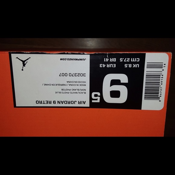 Air Jordan retro 9 100% authentic main image 6