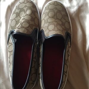 Brand new coach brown and tan leather