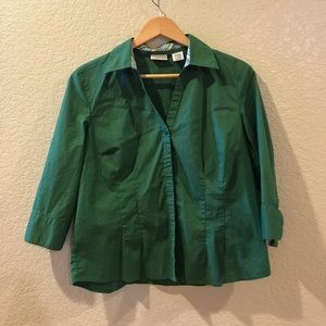 Green Button Down - St. John's Bay - Large