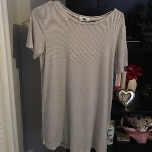 Stripped T-shirt dress