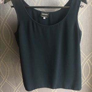 Giorgio Armani classic Silk Cami scoop Shell Navy