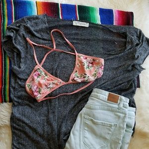Project Social T + free people floral bralette