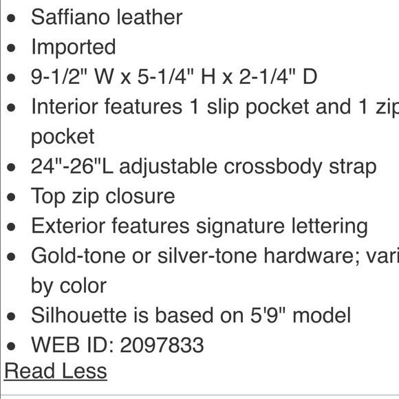 Authentic Micheal Kors Cindy dome crossbody - Picture 8 of 8