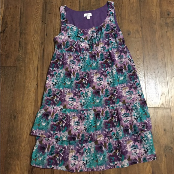 Ann Taylor LOFT floral print dress 10 - Picture 1 of 5