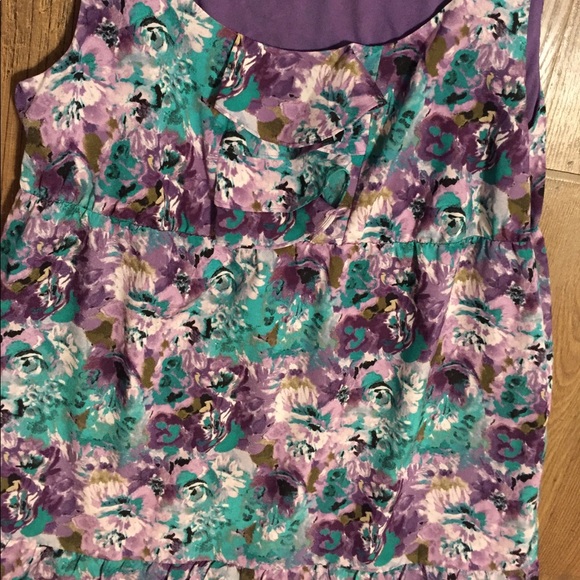 Ann Taylor LOFT floral print dress 10 - Picture 3 of 5