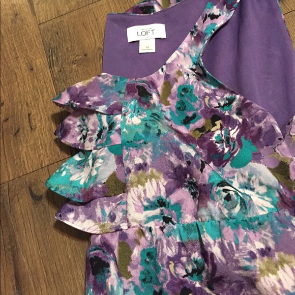 Ann Taylor LOFT floral print dress 10 - Picture 5 of 5