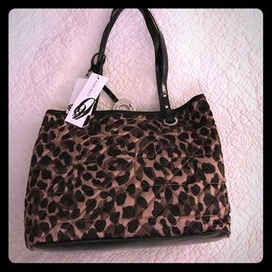 NWT Nine West animal print tote!  PLUS wristlet!