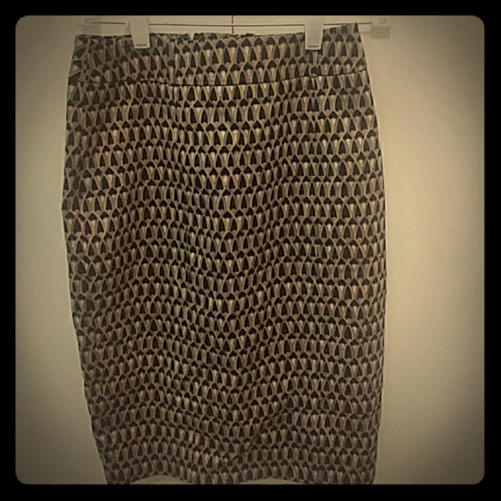 Mossimo Size 2 Printed Pencil Skirt